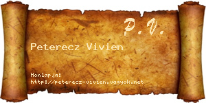 Peterecz Vivien névjegykártya